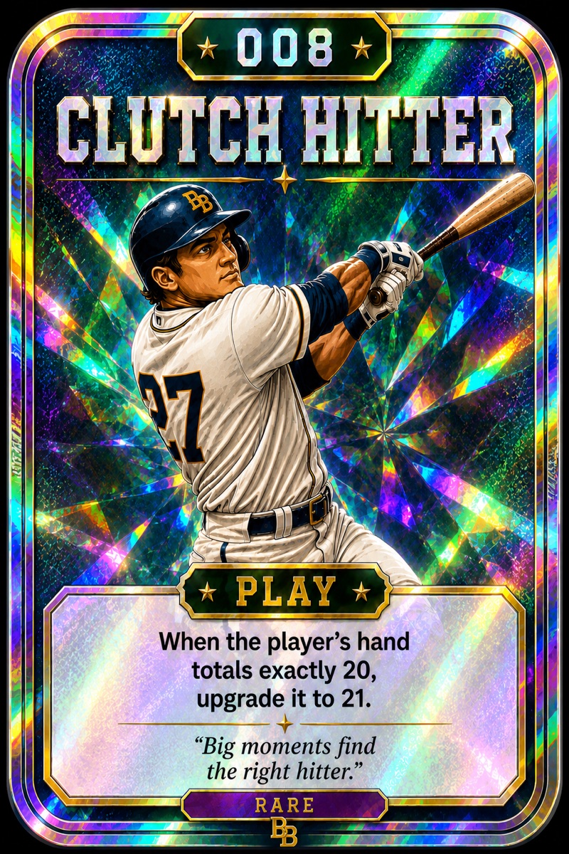 Holographic Clutch Hitter Manager Card