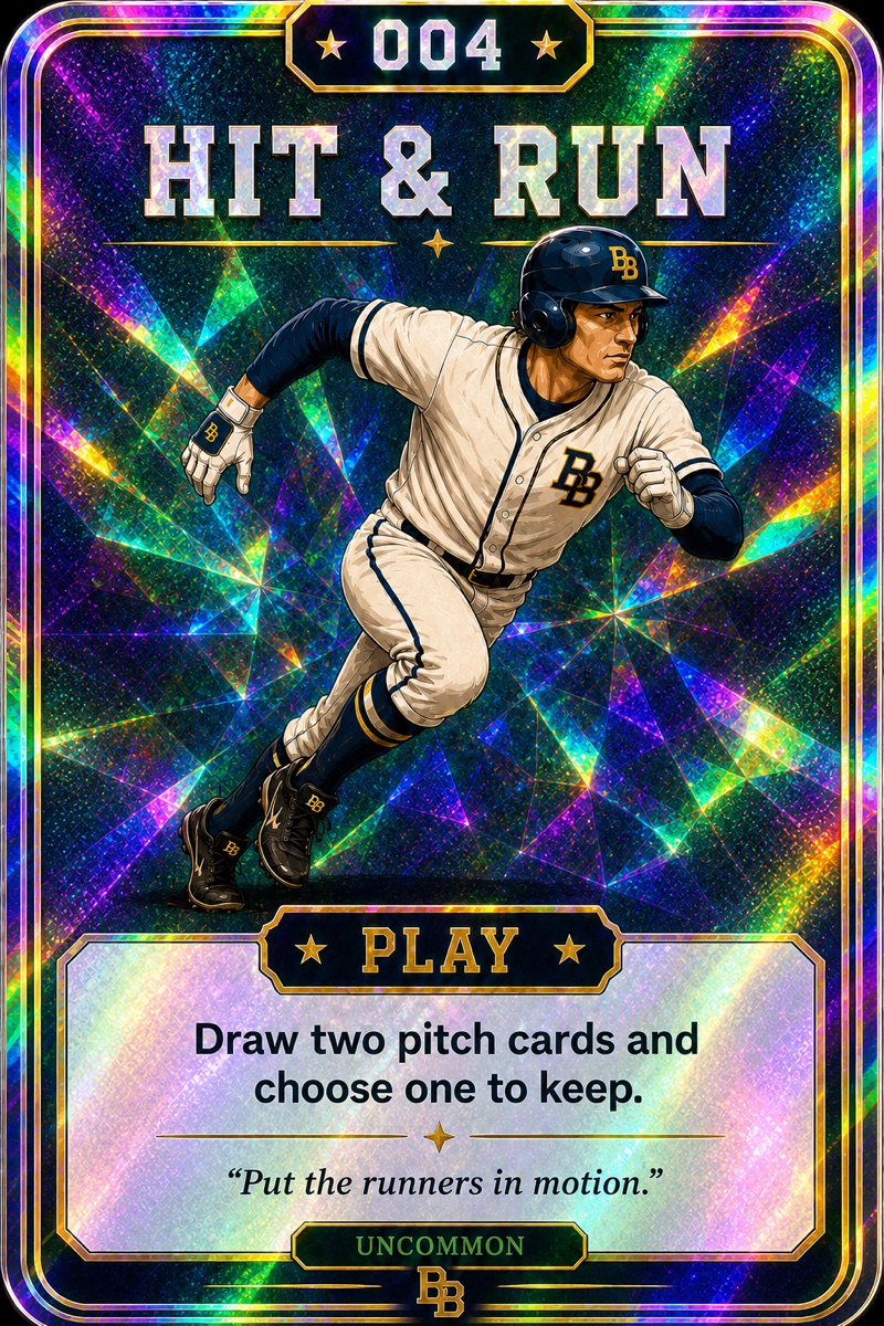 Holographic Hit & Run Manager Card